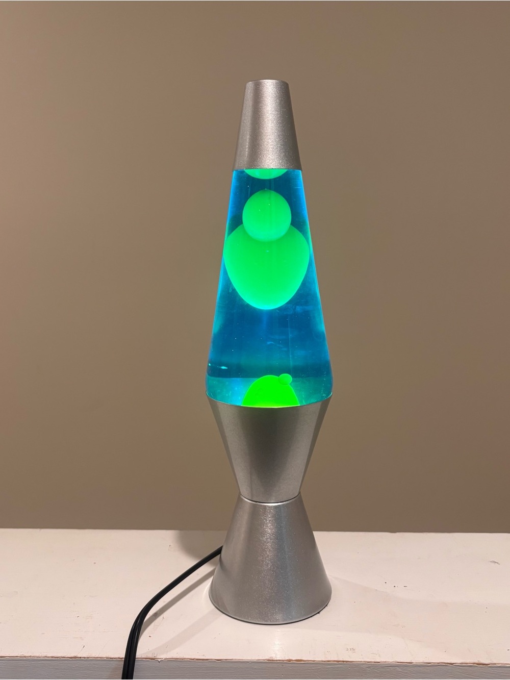 Vintage Blue and Green Lava Lamp
